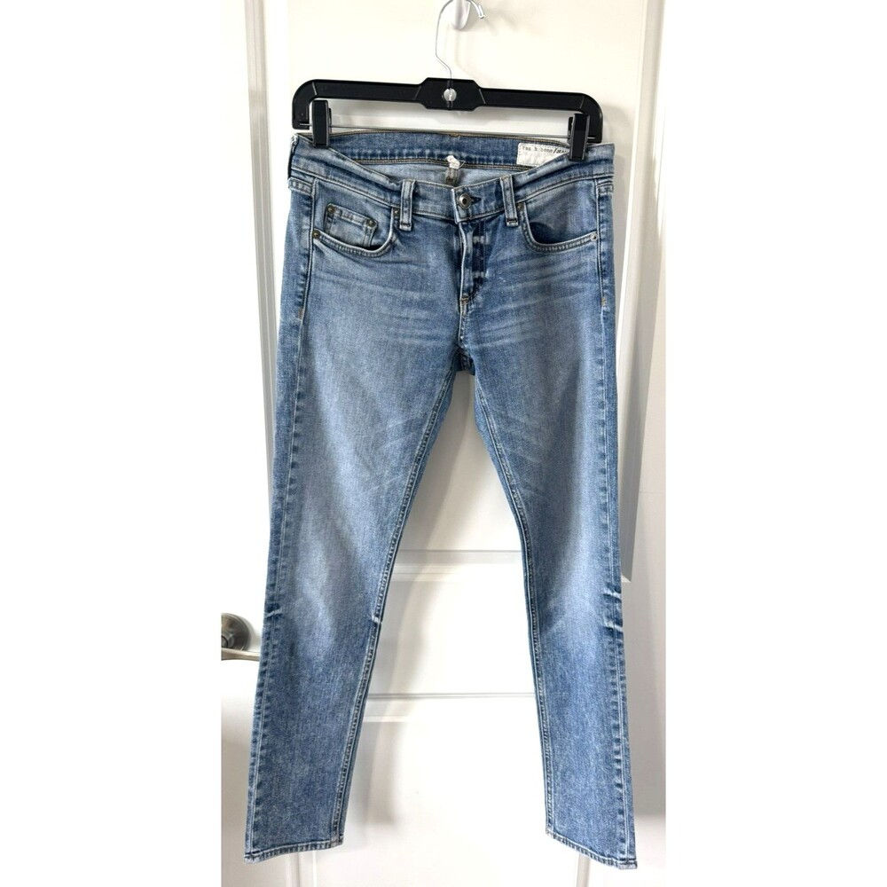 Rag & Bone/ Jean Dre Size 25 Rag & Bone Blue distressed low rise